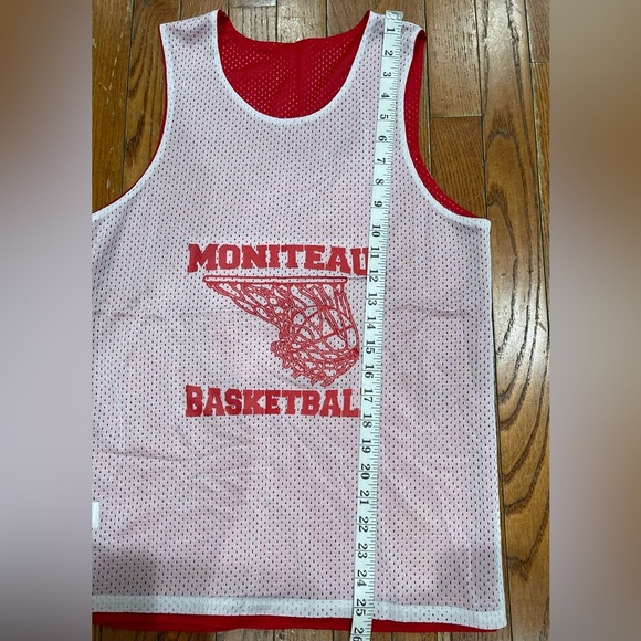 Moniteau Basketball Red and White Jersey - Picture 8 of 10